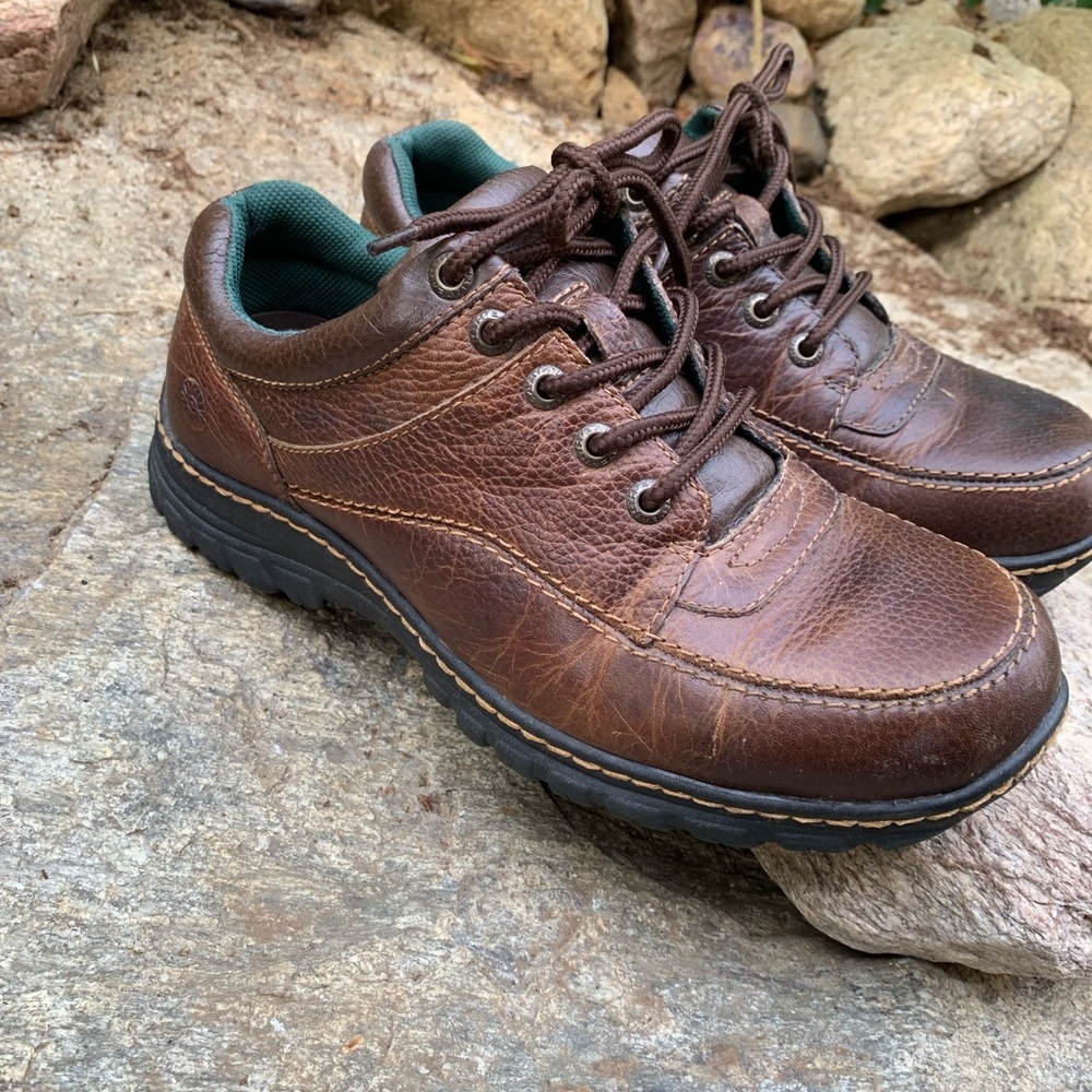 Earth Spirit Dark Brown Leather Oxfords Loafers Men’s 9‎